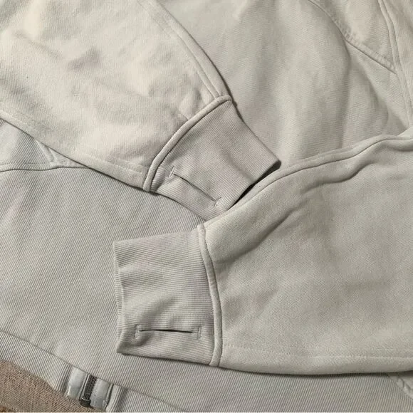 Lululemon Athletica Scuba M/L Ocean Air Oversized Full Zip Cropped - Picture 4 of 7